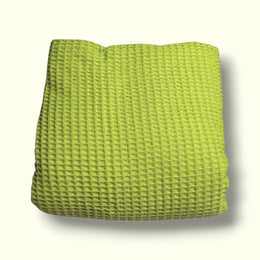 Lijkwade Wafel Groen Gerecycled Katoen 260x240cm