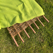 Lijkwade Wafel Groen Gerecycled Katoen 260x240cm