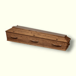 Uitvaartkist Donker Eiken Fineer Venster 195x55cm
