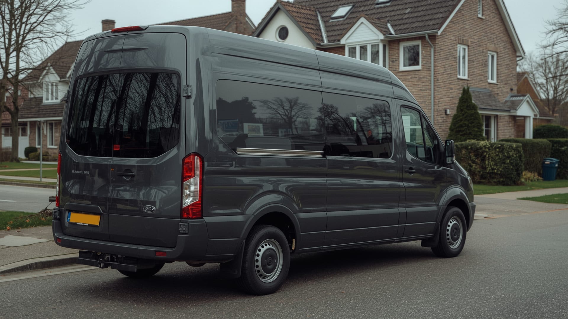 Uitvaartverzorgers leveren een uitvaartkist af bij een uitvaartcentrum