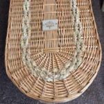 Natuurlijke uitvaartmand Elegant – ecologisch vervaardigd van wilgentenen en maïsbladeren